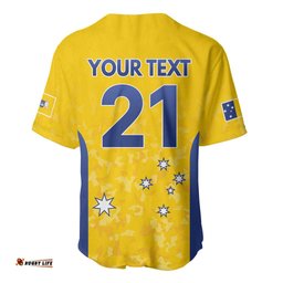 Australian ACT Lawn Bowls Custom Baseball Jersey Aussie Minimalist Style LT9