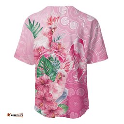 Australia Cockatoos Breast Cancer Baseball Jersey Faith Hope Love LT05