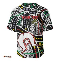 NAIDOC 50 Years of Deadly Personalised Baseball Jersey Aboriginal Dot Art LT9