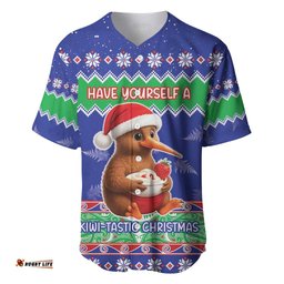 New Zealand Christmas Baseball Jersey Have Yourself A Kiwi-tastic Christmas LT05