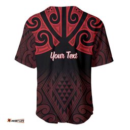 Personalised Keep Maori Wards New Zealand Baseball Jersey Stronger Together Aotearoa Taniko LT14
