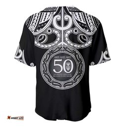 Kia Kaha Te Reo Maori New Zealand Baseball Jersey 50th Anniversary Ake Ake Ake LT14