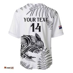 Custom New Zealand Kiwi Football Baseball Jersey Aotearoa Silver Fern LT14