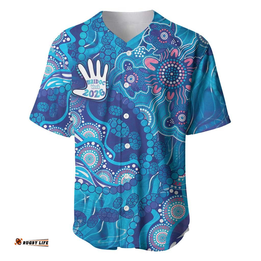 NAIDOC Week 2026 Baseball Jersey Turtle Dream On The Waves DT05