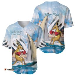 Personalised Australia Sailing Baseball Jersey Life Is Better On A Boat LT14