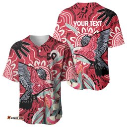 Personalised Australia Galah NAIDOC Week 2026 Baseball Jersey 50 Years of Deadly Aboriginal Art LT14