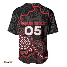 Custom Saints Football Baseball Jersey Aboriginal Dot Art Pattern DT05