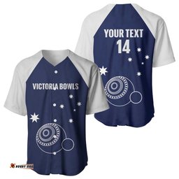 Custom Victoria Bowls Australia Baseball Jersey Go Champions Garden State LT14