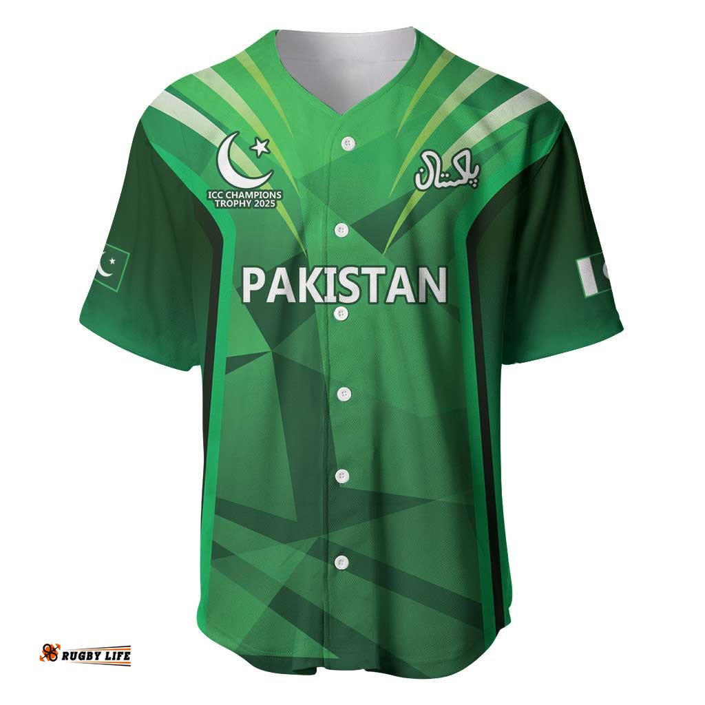 Pakistan Cricket Custom Baseball Jersey The Green Shirts with Sporty Pattern LT9