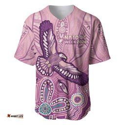NAIDOC Week - 50 Years Deadly Baseball Jersey Pastel Wings LT7