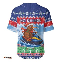 New Zealand Christmas Baseball Jersey Funny Jet Ride Kiwi Xmas LT05