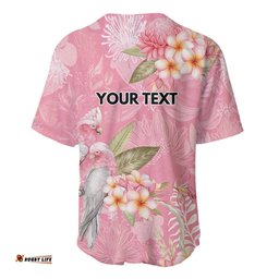 Personalised Galah Cockatoo Fighting in Pink Baseball Jersey Australian Breast Cancer Spirit LT9