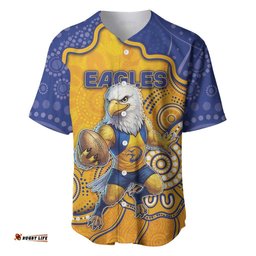Custom Eagles Football Baseball Jersey Aboriginal Dot Art Pattern DT05