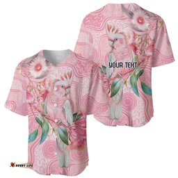 Personalized Pink Galah Fight for Hope and Healing Baseball Jersey Australias Breast Cancer Awareness LT9