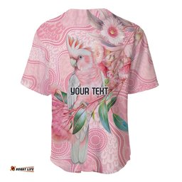 Personalized Pink Galah Fight for Hope and Healing Baseball Jersey Australias Breast Cancer Awareness LT9