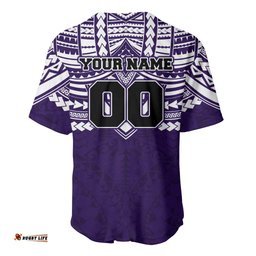 Personalized Fremantle Dockers Baseball Jersey Polynesian Tribal Pattern Heritage Football TS04