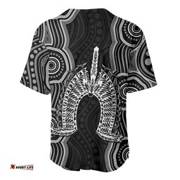 Torres Strait Islander Baseball Jersey Flag Feather Headdress Indigenous Dotwork Tribal Art TS04
