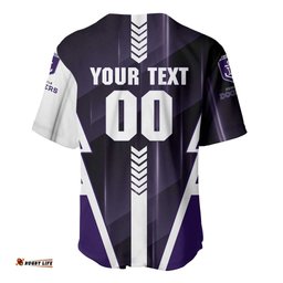 Personalized Fremantle Dockers Baseball Jersey Modern Geometric Sports Graphic Style TS04