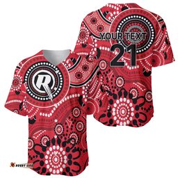 Renegades Cricket Custom Baseball Jersey Australian Aboriginal LT9