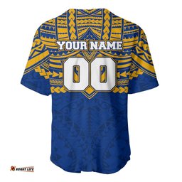 Personalized West Coast Eagles Baseball Jersey Polynesian Tribal Pattern Heritage Football TS04