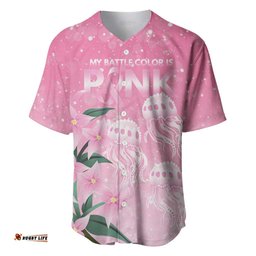 Personalised Pink Boronia of Hope Baseball Jersey Australias Fight Against Breast Cancer LT9