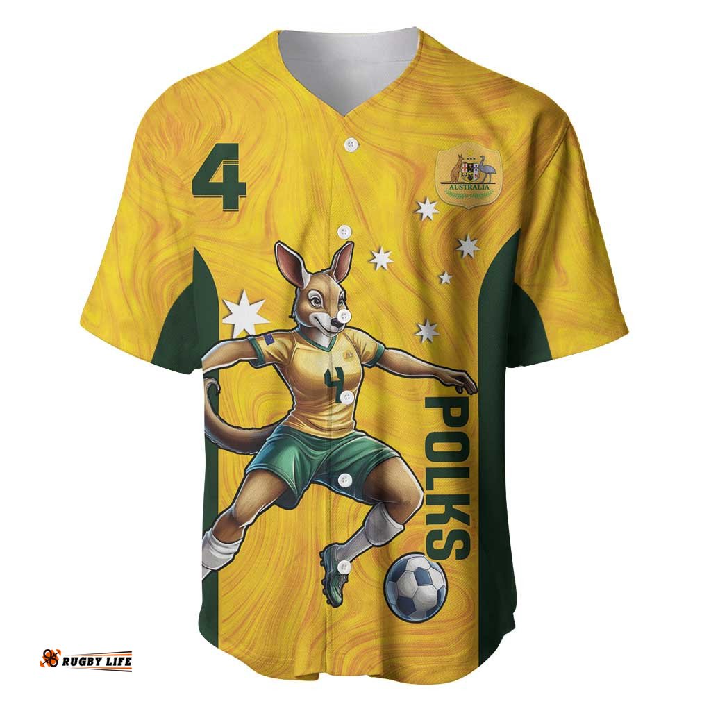 Polkinghorne Australia Matildas Baseball Jersey 2024 Thank You Polks LT14