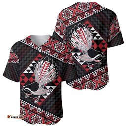Taniko Aotearoa Baseball Jersey Poutama Mix Piwakawaka LT7