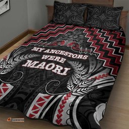Aotearoa Quilt Bed Set Proud To Be Maori LT05