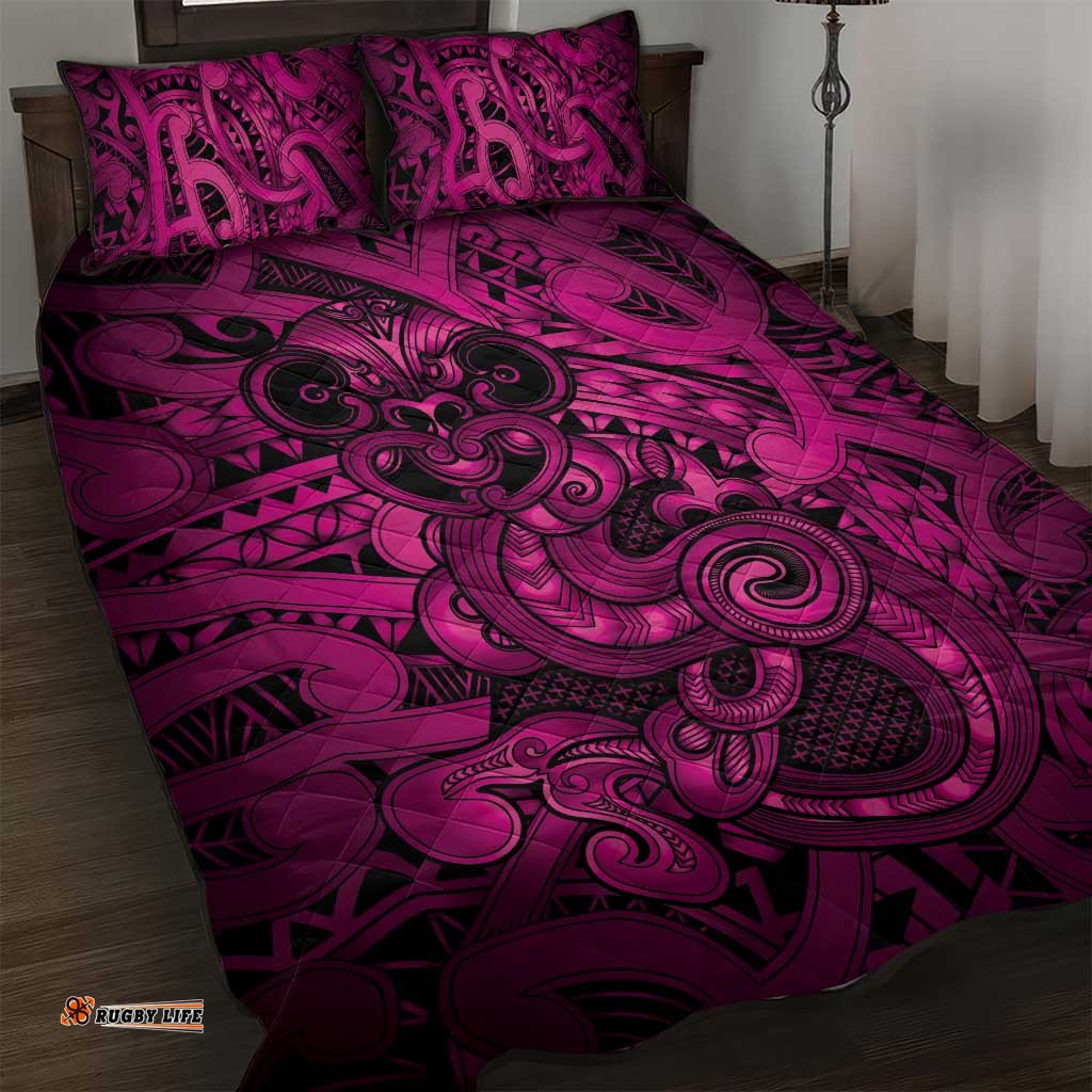 Aotearoa Maori Hei Tiki Quilt Bed Set Mawhero Kowhaiwhai Puhoro Motif LT9