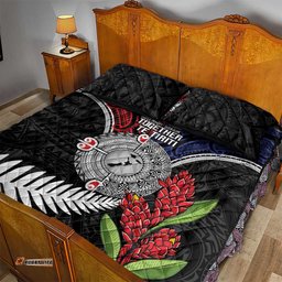 Aotearoa and Samoa Mo Te Tiriti Quilt Bed Set Tangata Moana Stand with Tangata Whenua LT9