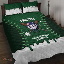 Australia 2026 Baseball Custom Quilt Bed Set Go Aussie Drip Style LT14