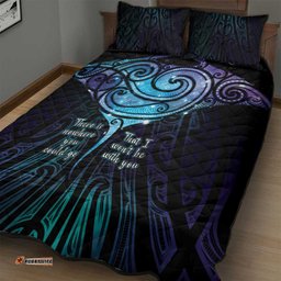 Aotearoa Maori Te Whai Rahi Quilt Bed Set Tala - Nowhere You Could Go That I Won't Be With You LT7