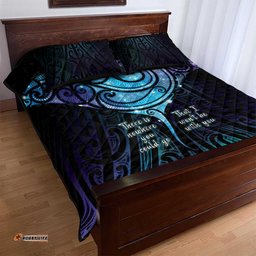 Aotearoa Maori Te Whai Rahi Quilt Bed Set Tala - Nowhere You Could Go That I Won't Be With You LT7