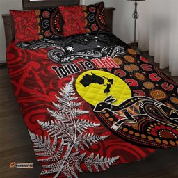 Aotearoa and Australia Toitu Te Tiriti Quilt Bed Set Honour the Treaty - Te Tiriti Is Us LT03