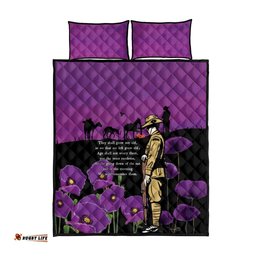 ANZAC Soldier and War Animals Quilt Bed Set We Will Remember Them LT15