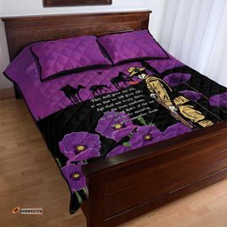 ANZAC Soldier and War Animals Quilt Bed Set We Will Remember Them LT15