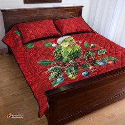 Aussie Green Budgerigar Quilt Bed Set Aboriginal Inspired Christmas LT9