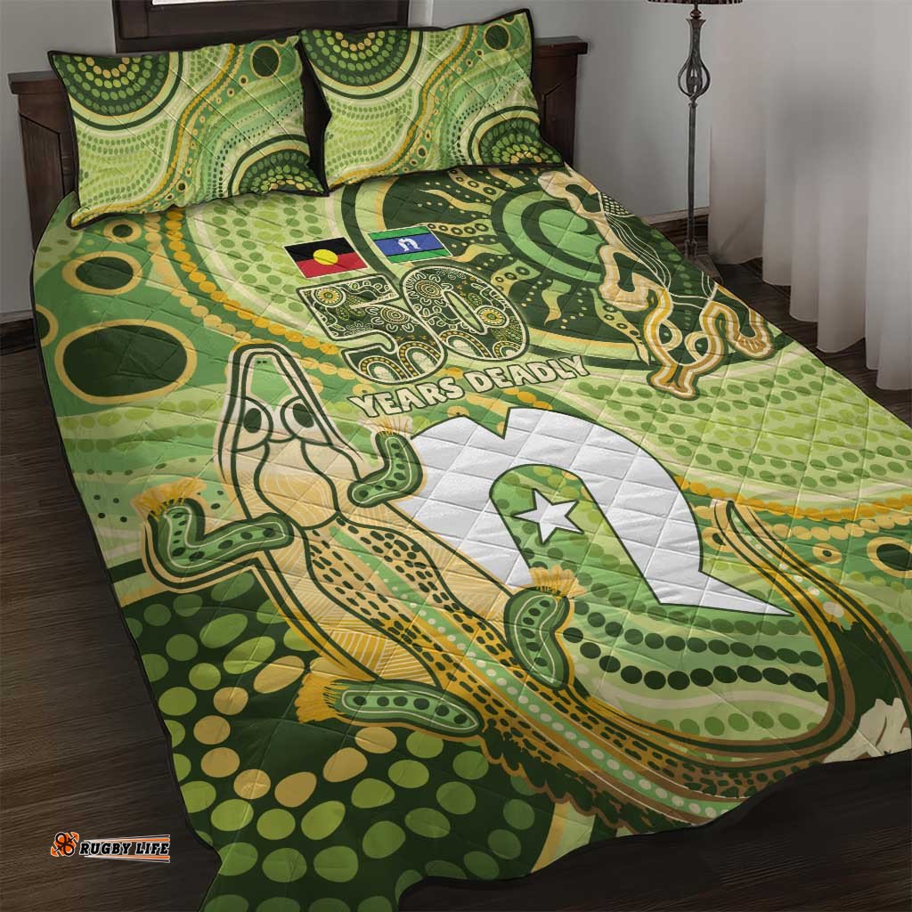 2026 NAIDOC Week 50 Years Deadly Quilt Bed Set Flows of Time LT7