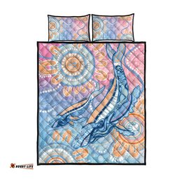 Aussie NAIDOC Week Pastel Quilt Bed Set Dreaming Whales LT7