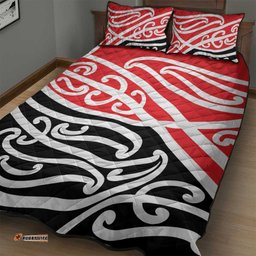 All Red New Zealand Kowhai Ngutukak Quilt Bed Set LT9