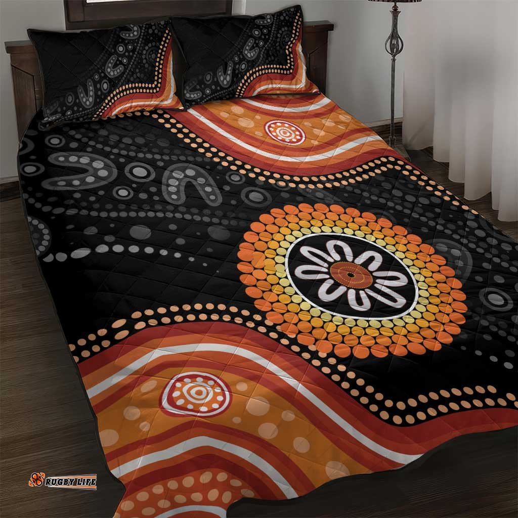 Australia Aboriginal Art Quilt Bed Set Indigenous Proud LT14