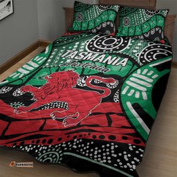 Australia Tasmania State Quilt Bed Set Ubertas et Fidelitas LT9