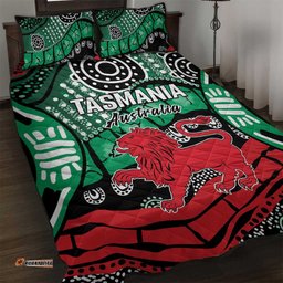 Australia Tasmania State Quilt Bed Set Ubertas et Fidelitas LT9