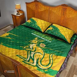 Australia Soccer Quilt Bed Set 2025 Go Matildas Marble Grunge Style LT14