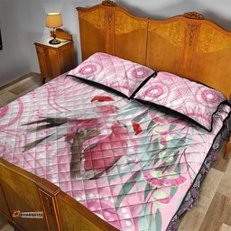 Australia Funny Pink Galah Christmas Quilt Bed Set Aboriginal Eucalyptus Blossoms Watercolor LT14
