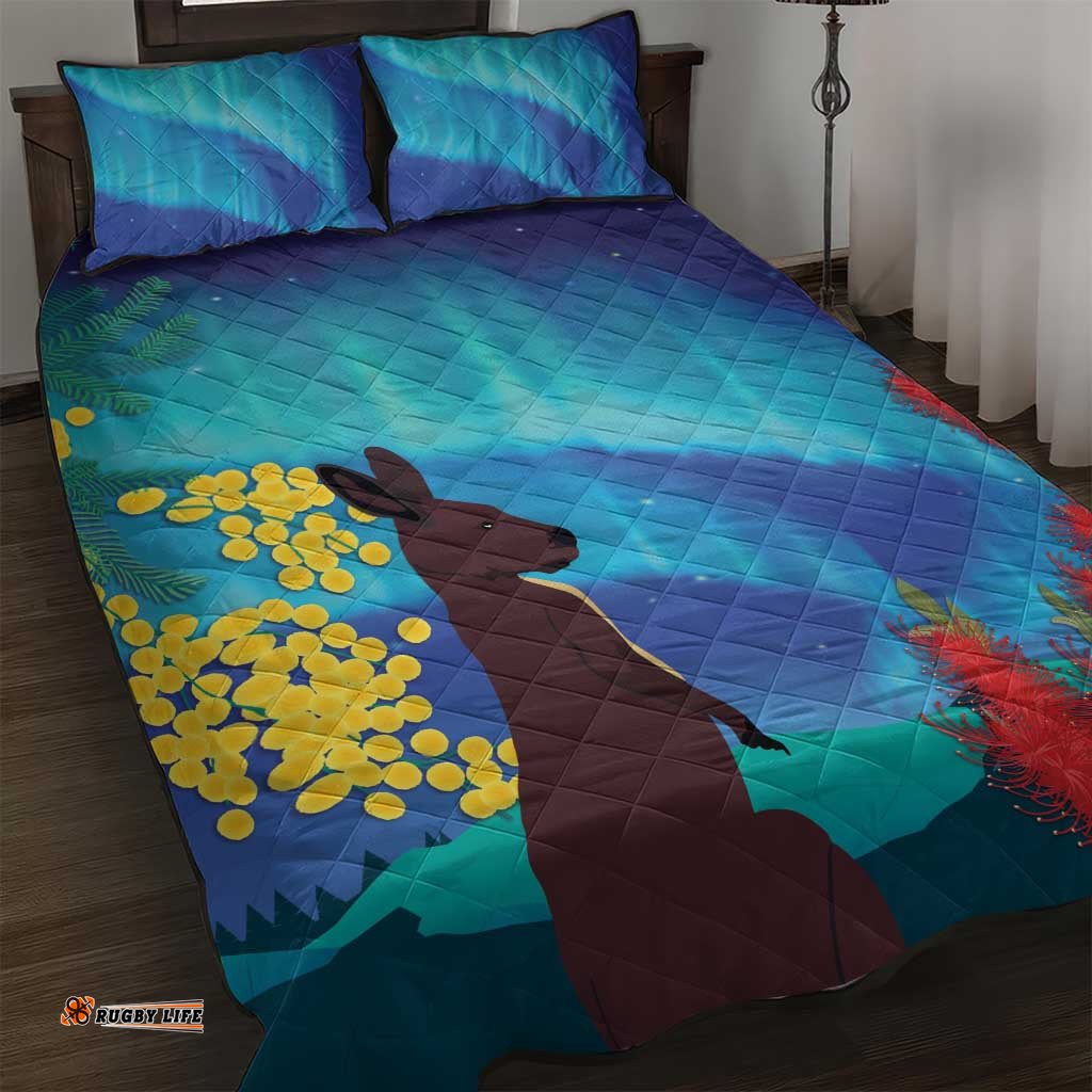 Australia Northern Lights Scenery Quilt Bed Set LT7