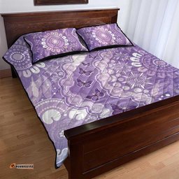 Australia Epilepsy Awareness Quilt Bed Set Purple Butterflies Aboriginal LT05