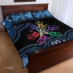 Autism Awareness Australia Indigenous Quilt Bed Set We All Have Different Abilities LT14