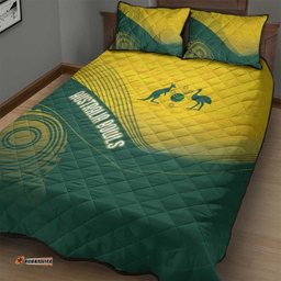 Australia Bowls Quilt Bed Set Basic Marble Glaze - National Color LT7