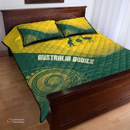 Australia Bowls Quilt Bed Set Basic Marble Glaze - National Color LT7
